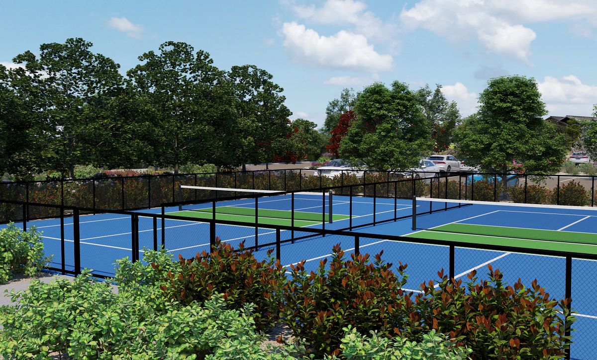 Renderign of Planned Pickleball Courts