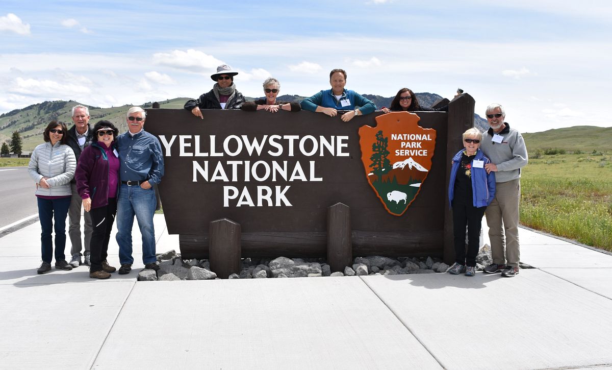 Group of Members at Yellowstone National Park