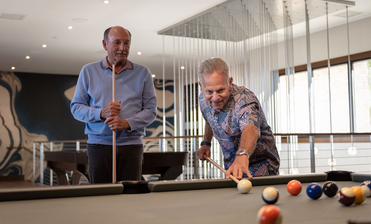 Trilogy Homeowners Playing Pool